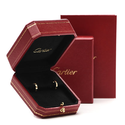 Cartier 18K Yellow Gold Small LOVE Hoop Earrings 6 of 6