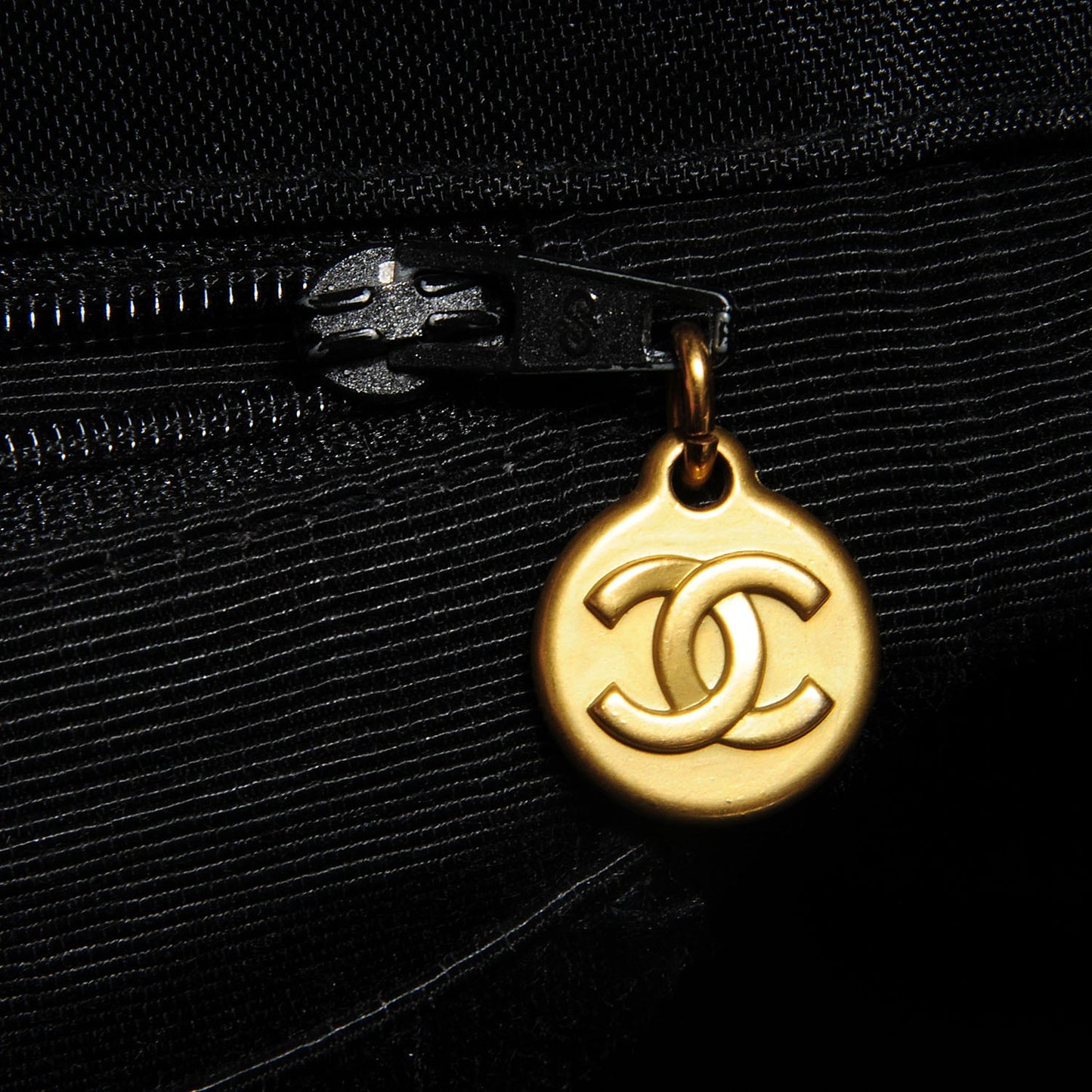 Canvas Chain Jumbo CC Tote Black