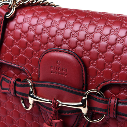 Gucci Microguccissima Medium Emily Chain Shoulder Bag Red 11 of 11