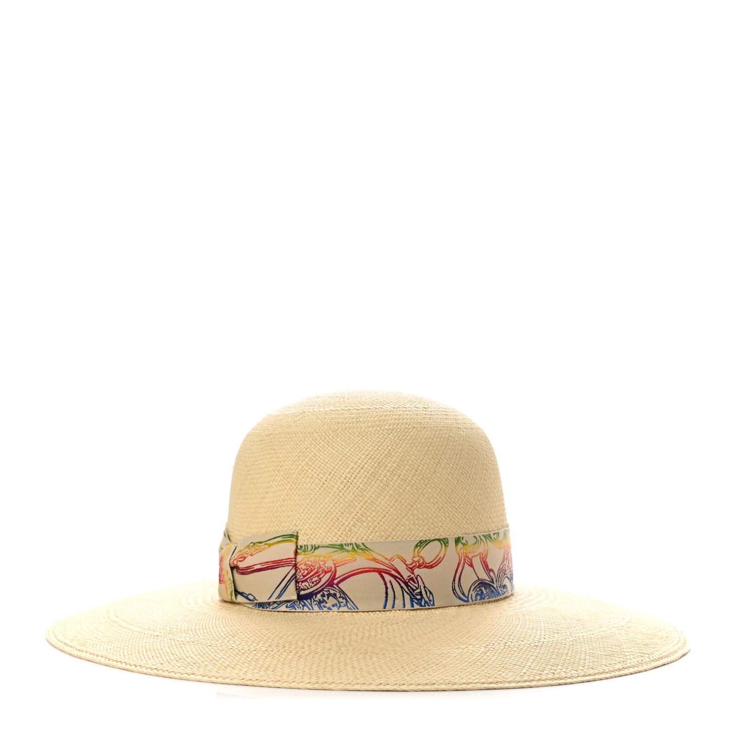 Panama Straw Brisa Brides De Gala Hat 56 Naturel Multicolore
