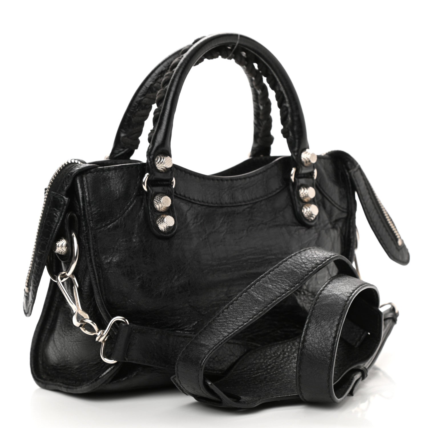 Balenciaga Agneau Giant 12 Silver Hardware Mini City Black 3 of 11
