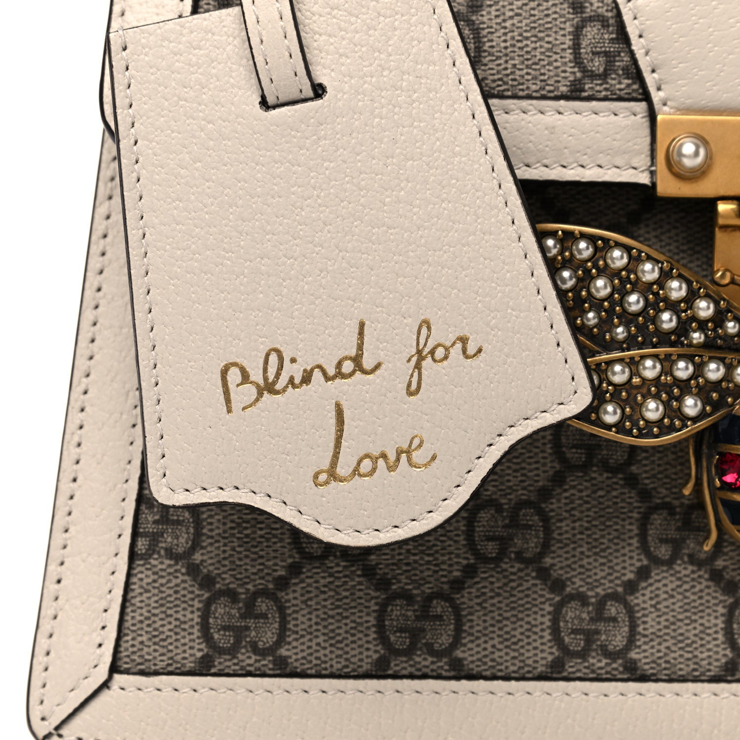Gucci GG Supreme Monogram Small Queen Margaret Top Handle Bag White 12 of 14