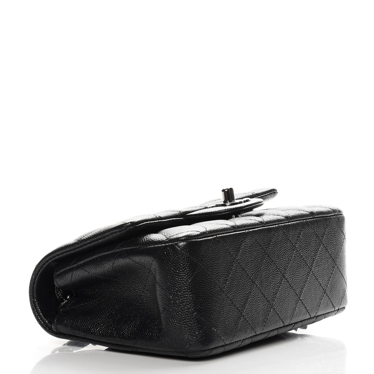Caviar Quilted Mini Rectangular Flap Black