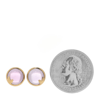 Tiffany 18K Yellow Gold Amethyst Paloma Picasso Olive Leaf Earrings 2 of 6