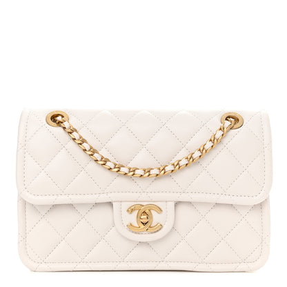 Chanel Caviar Quilted Medium Sweet Classic Flap White 1 of 13