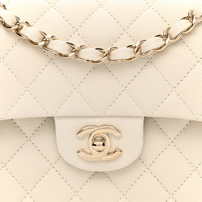Chanel Caviar Quilted Small Double Flap White 8 of 11