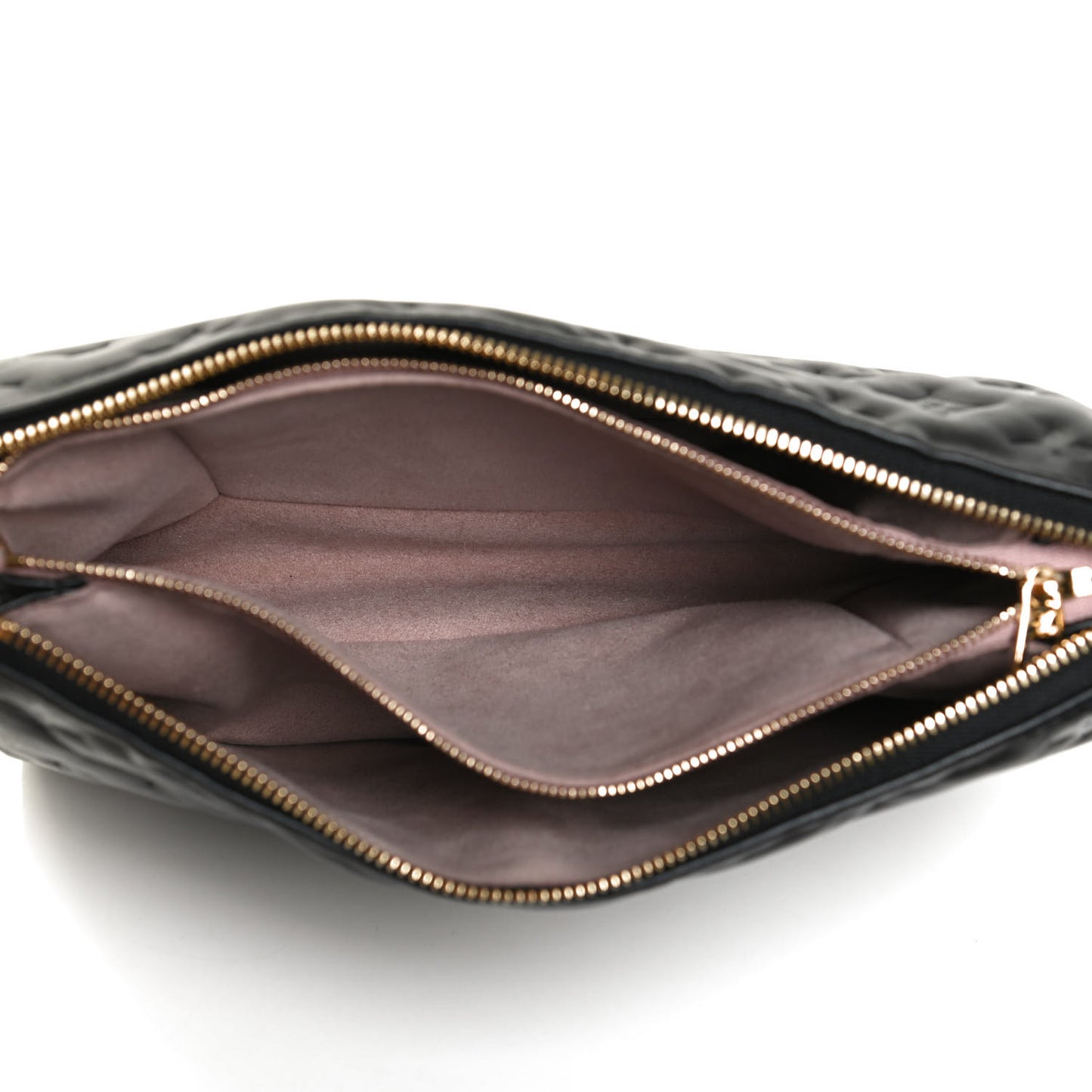 Lambskin Embossed Monogram Coussin PM Black