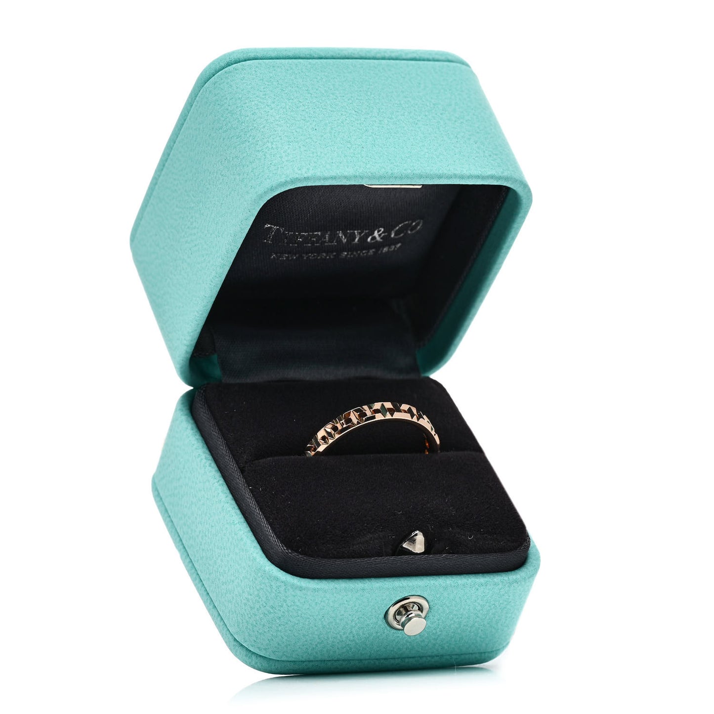 18K Rose Gold Narrow T True Ring 60 9