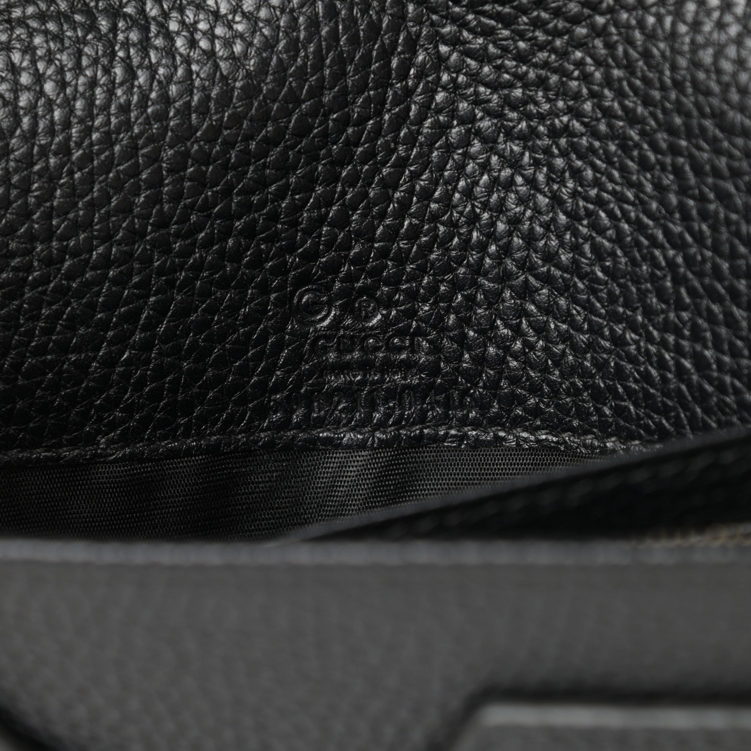 Gucci Pebbled Calfskin Soho Wallet on Chain Black 6 of 10