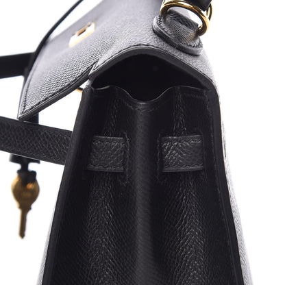 Hermes Epsom Kelly Sellier 25 Black 17 of 37