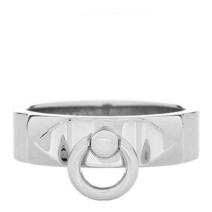Hermes Sterling Silver PM Collier De Chien Ring 53 6.5 1 of 5