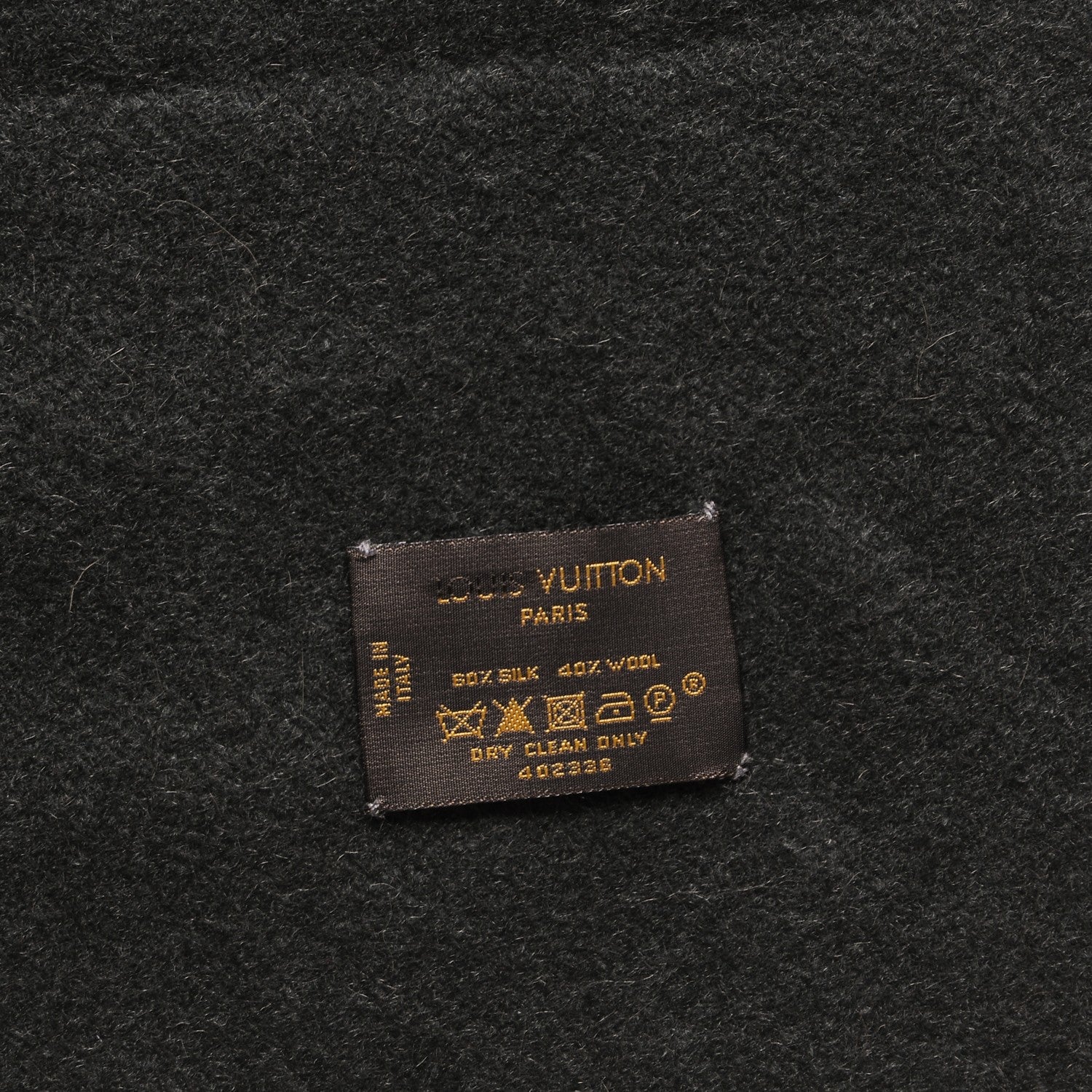 Louis Vuitton Silk Wool Jhelam Stole Gris 4 of 5