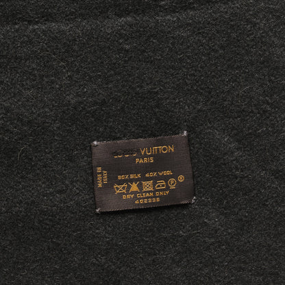 Louis Vuitton Silk Wool Jhelam Stole Gris 4 of 5