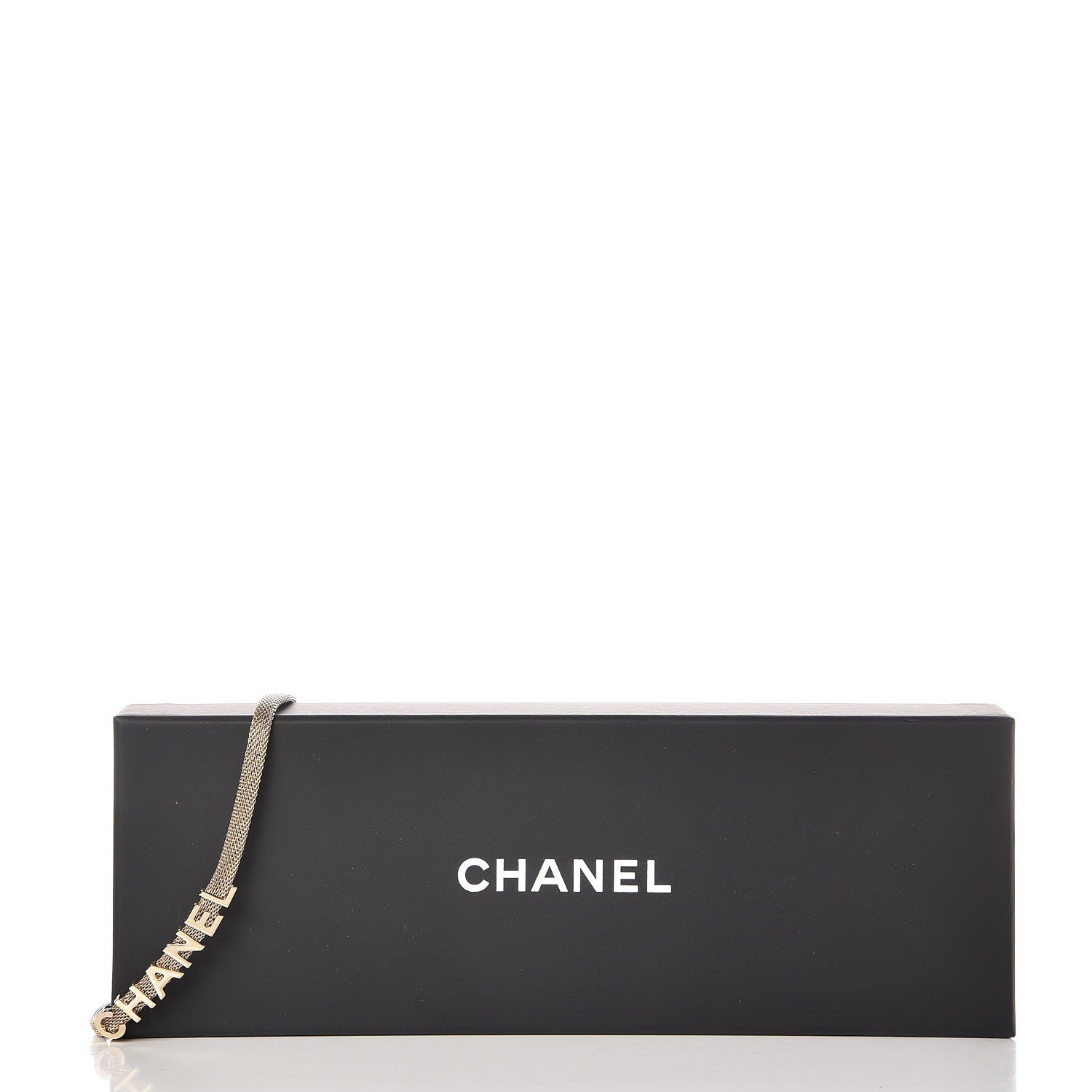 Chanel Mesh Logo Choker Necklace Gold 4 of 5