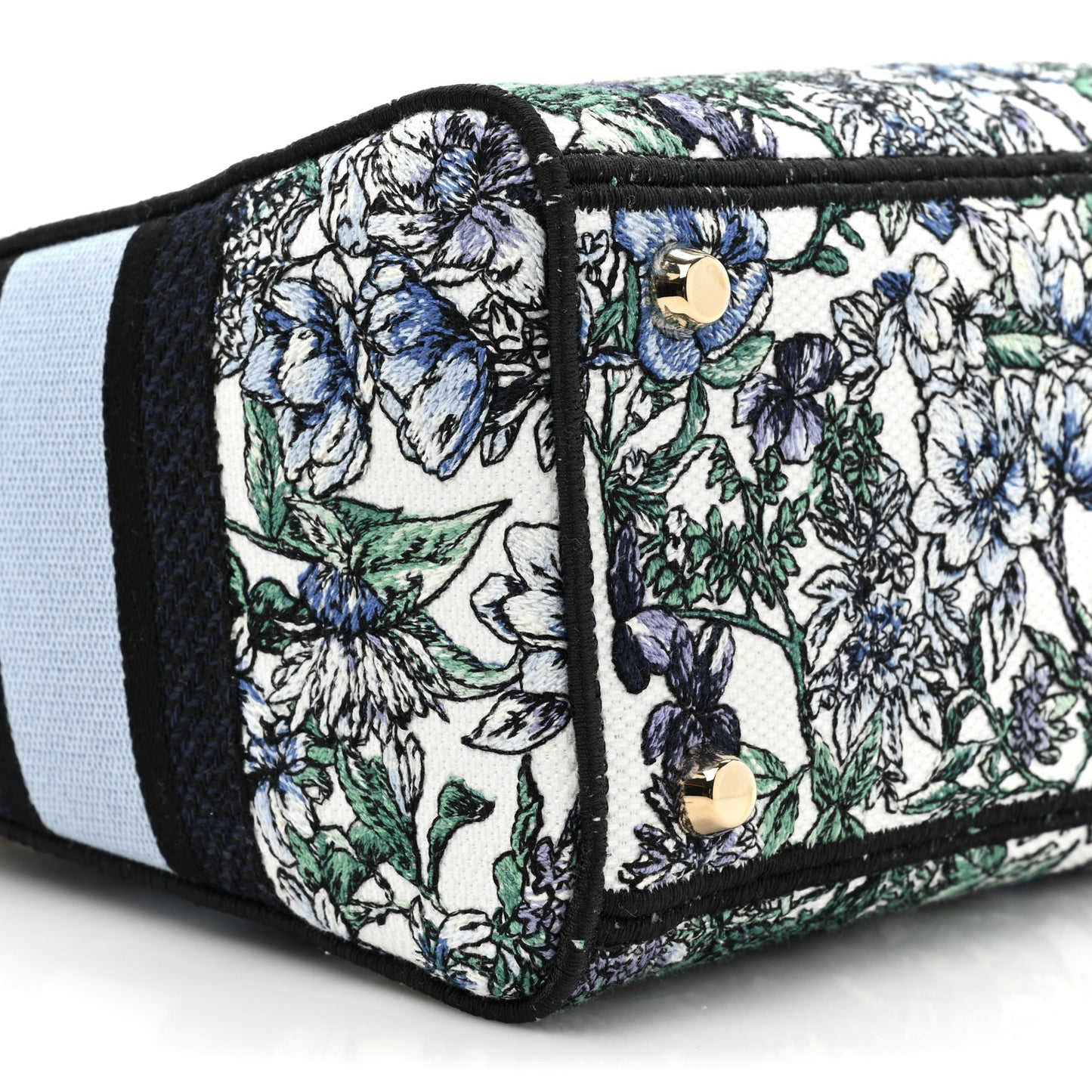 Canvas Embroidered Print Medium Lady D-Lite Blue Multicolor