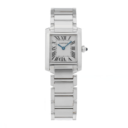 Cartier 18K White Gold 20mm Tank Francaise Quartz Watch 1 of 5