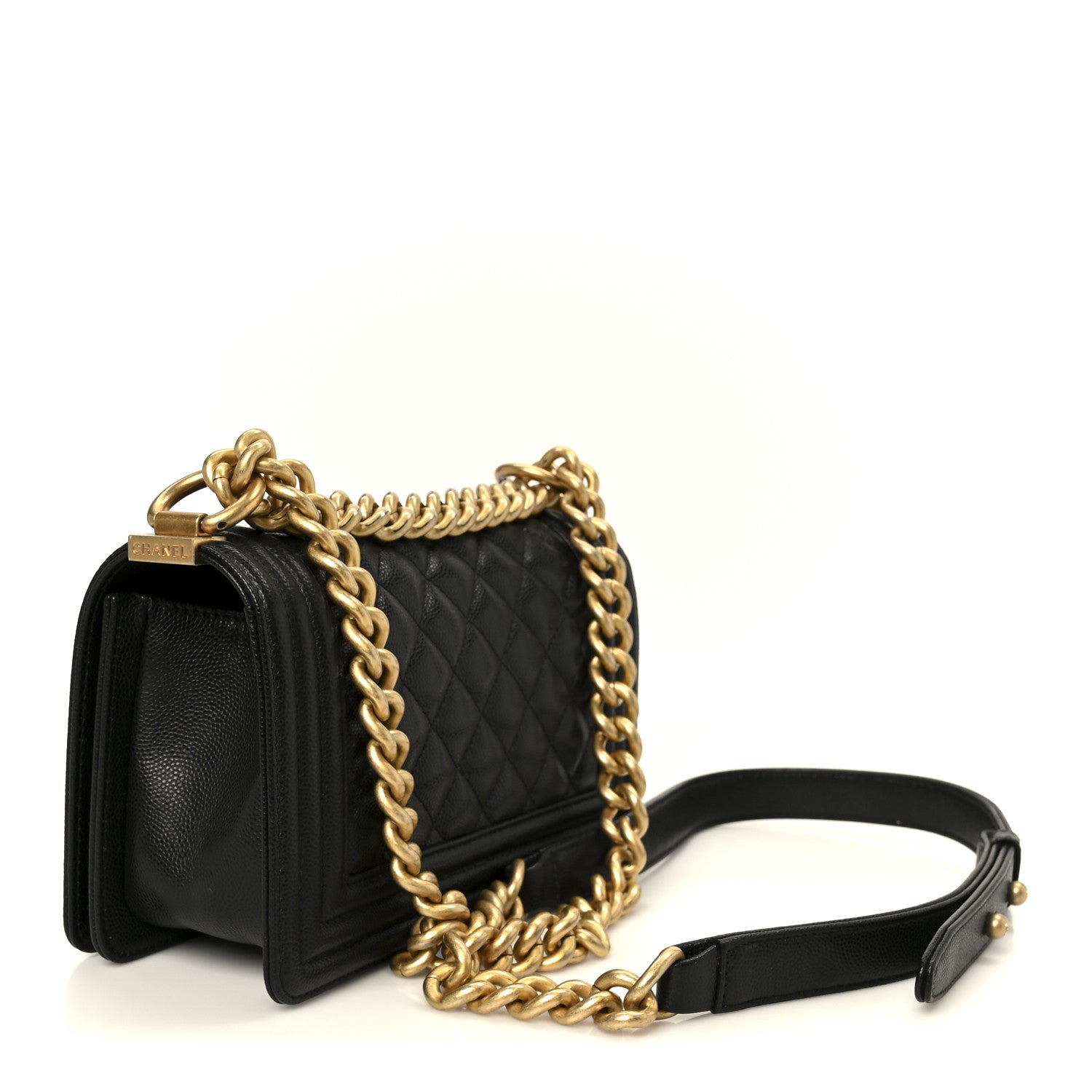 Chanel Caviar Quilted Small Boy Flap Black 3 of 10