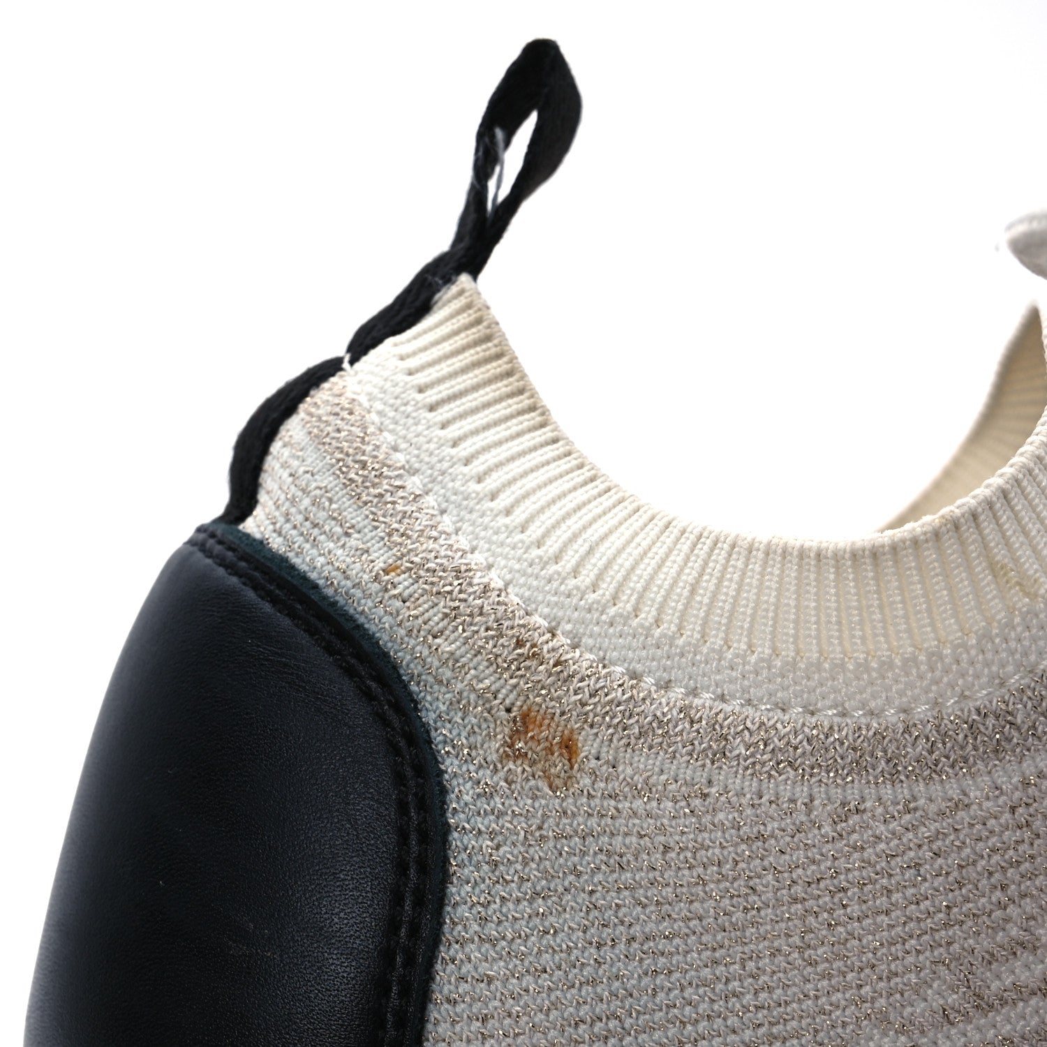 Hermes Technical Canvas Goatskin Womens Addict Sneakers 38.5 Multicolor Rose Dore 11 of 16