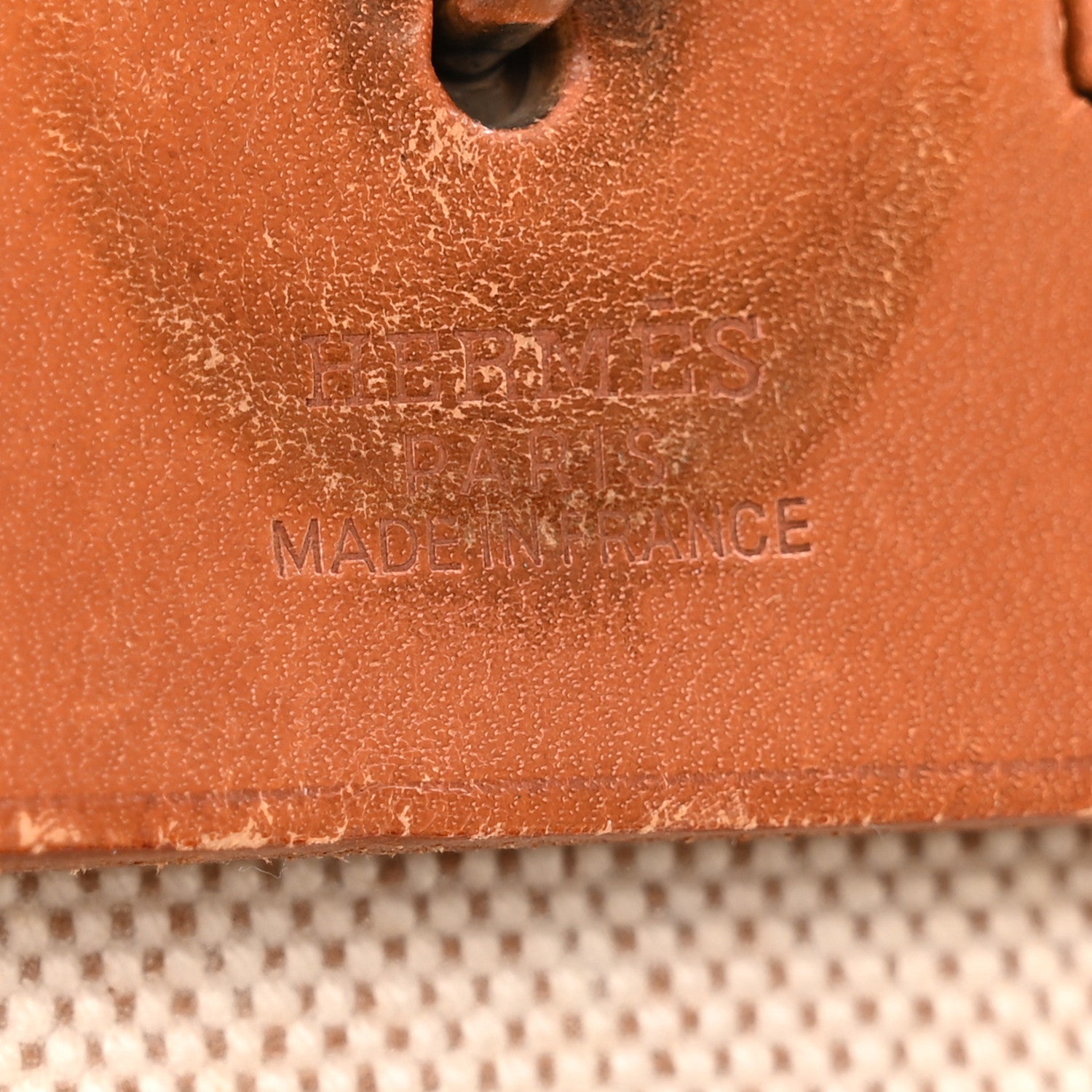 Hermes Toile Vache Calfskin Herbag 40 GM Natural 7 of 12