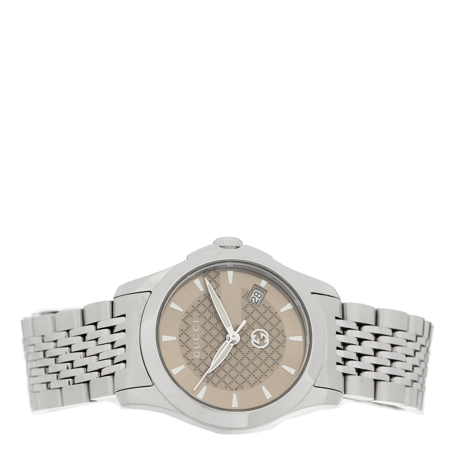 Gucci Stainless Steel 27mm G-Timeless Quartz Watch Brown 2 of 4