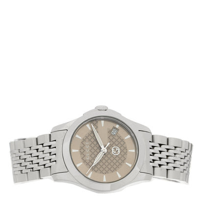 Gucci Stainless Steel 27mm G-Timeless Quartz Watch Brown 2 of 4