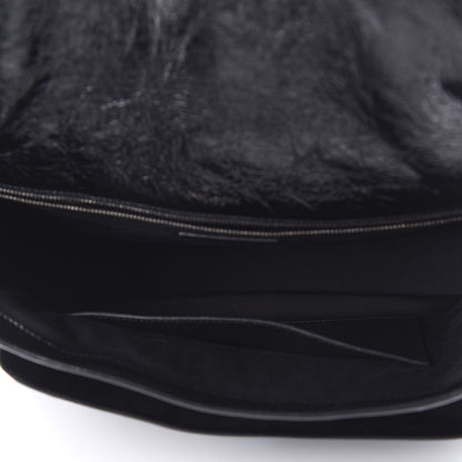 Saint Laurent Crinkled Calfskin Matelasse Monogram Large Niki Chain Satchel Black 5 of 9