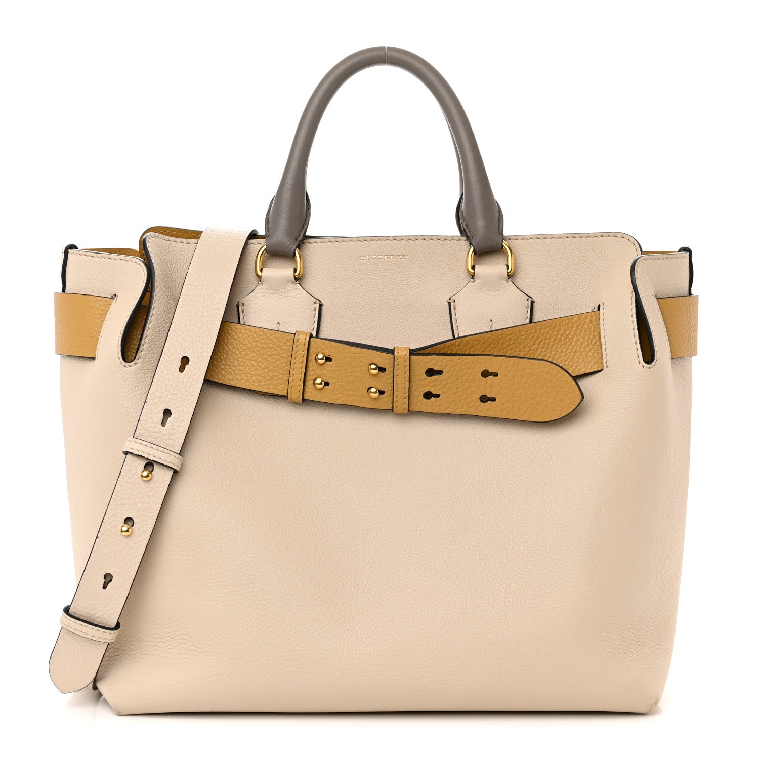Burberry Marais Calfskin Medium Belt Bag Limestone Yellow 1 of 14