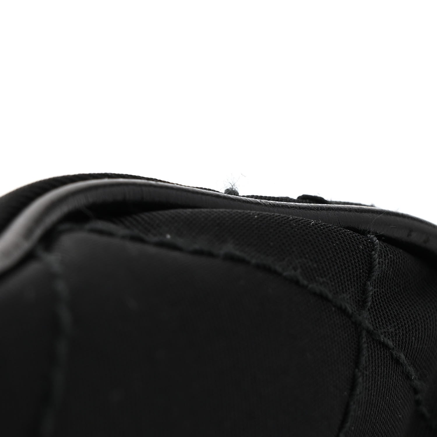Prada Tessuto Nylon Saffiano Impunturato Quilted Barrel Pochette Black 11 of 14