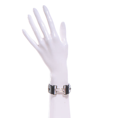 Hermes Chamonix Leather Night Bracelet Black Small 2 of 7