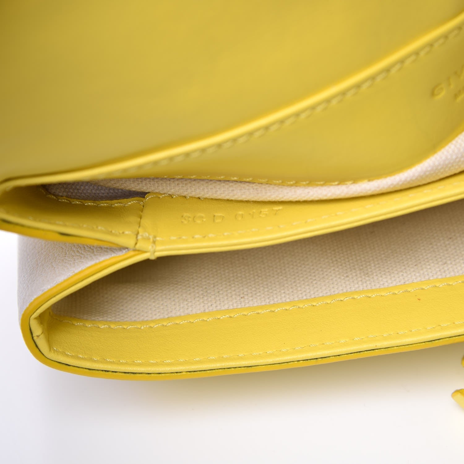 Givenchy Calfskin Goatskin Duetto Crossbody Bag Yellow 13 of 13