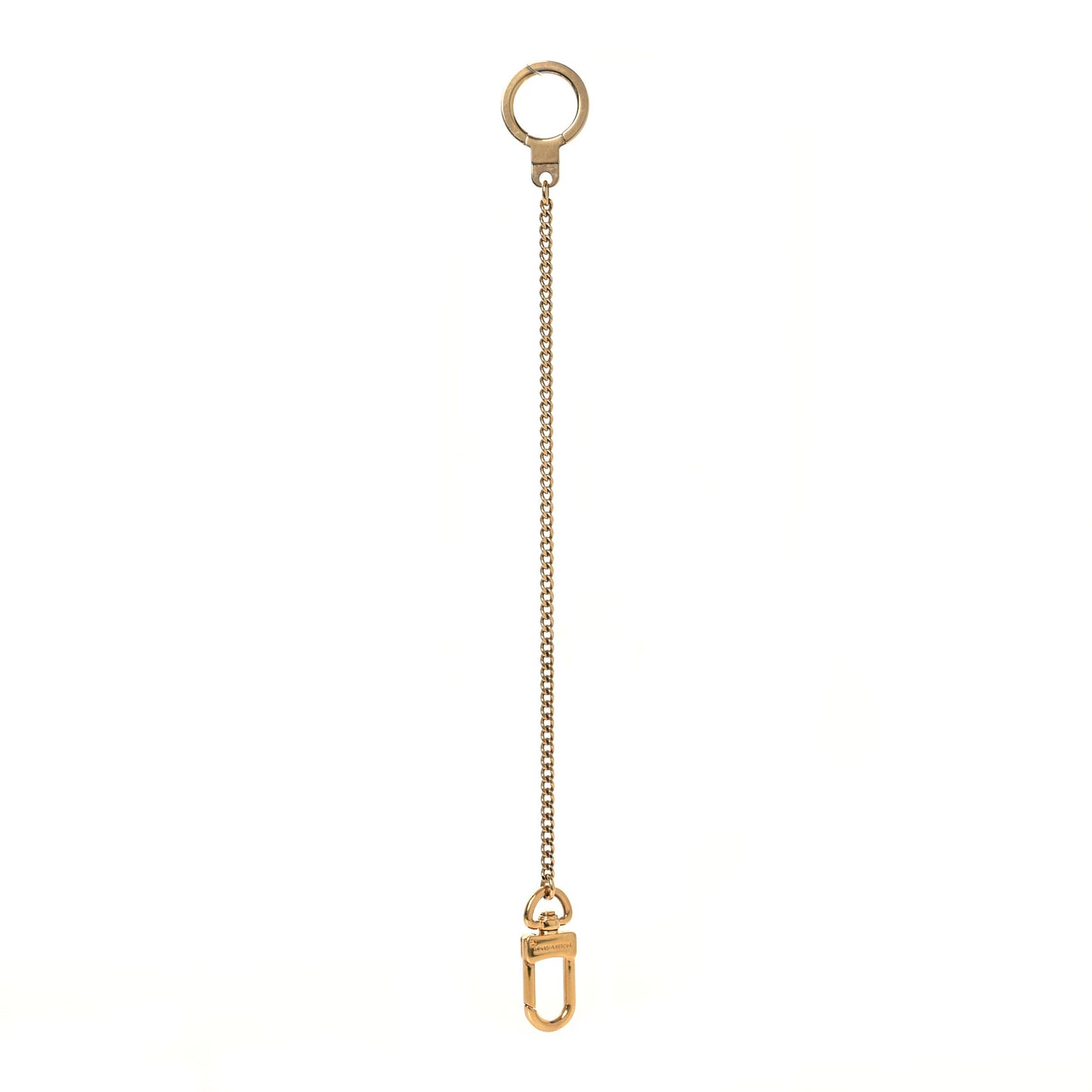 Metal Pochette Extender Key Ring Chain Gold