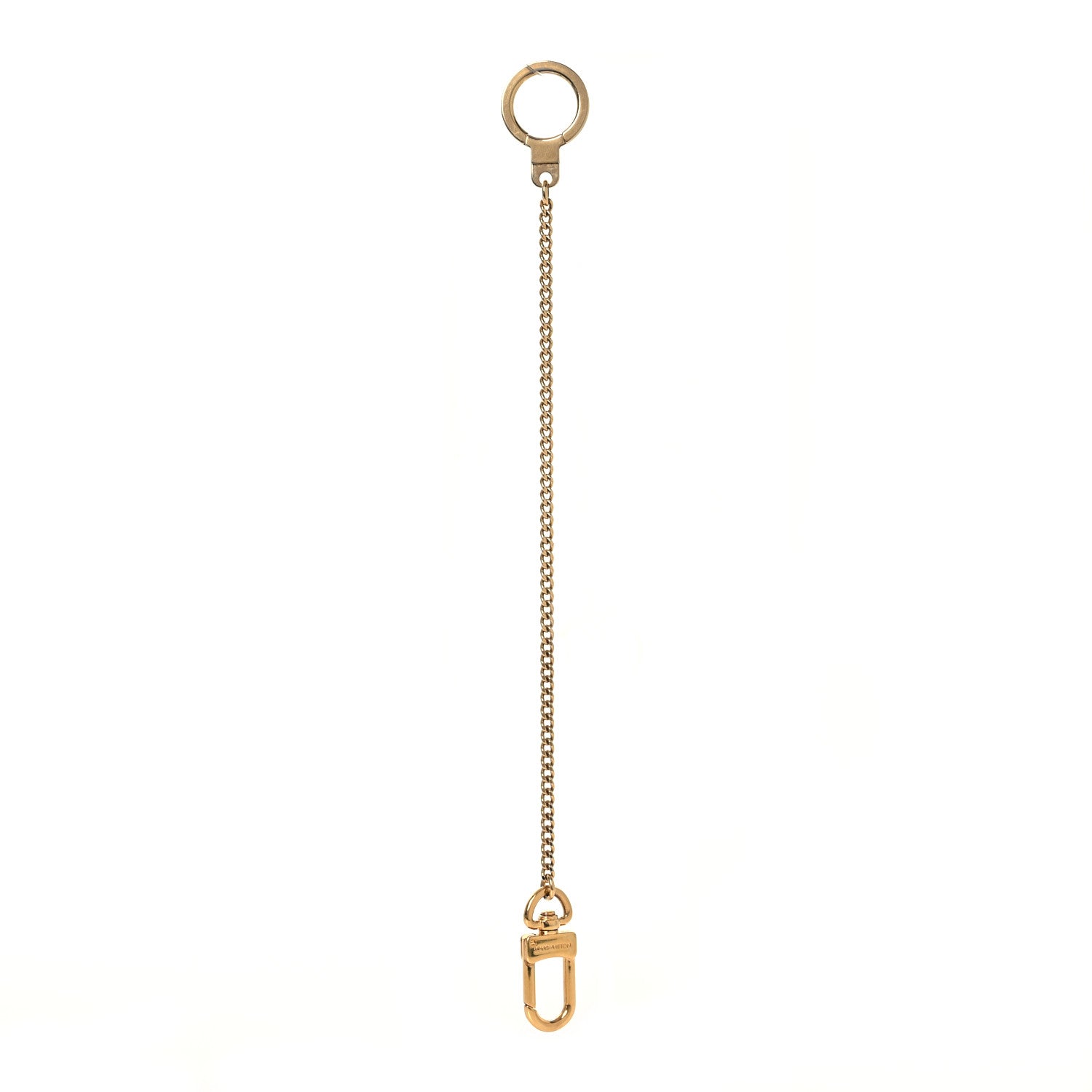 Louis Vuitton Metal Pochette Extender Key Ring Chain Gold 1 of 3
