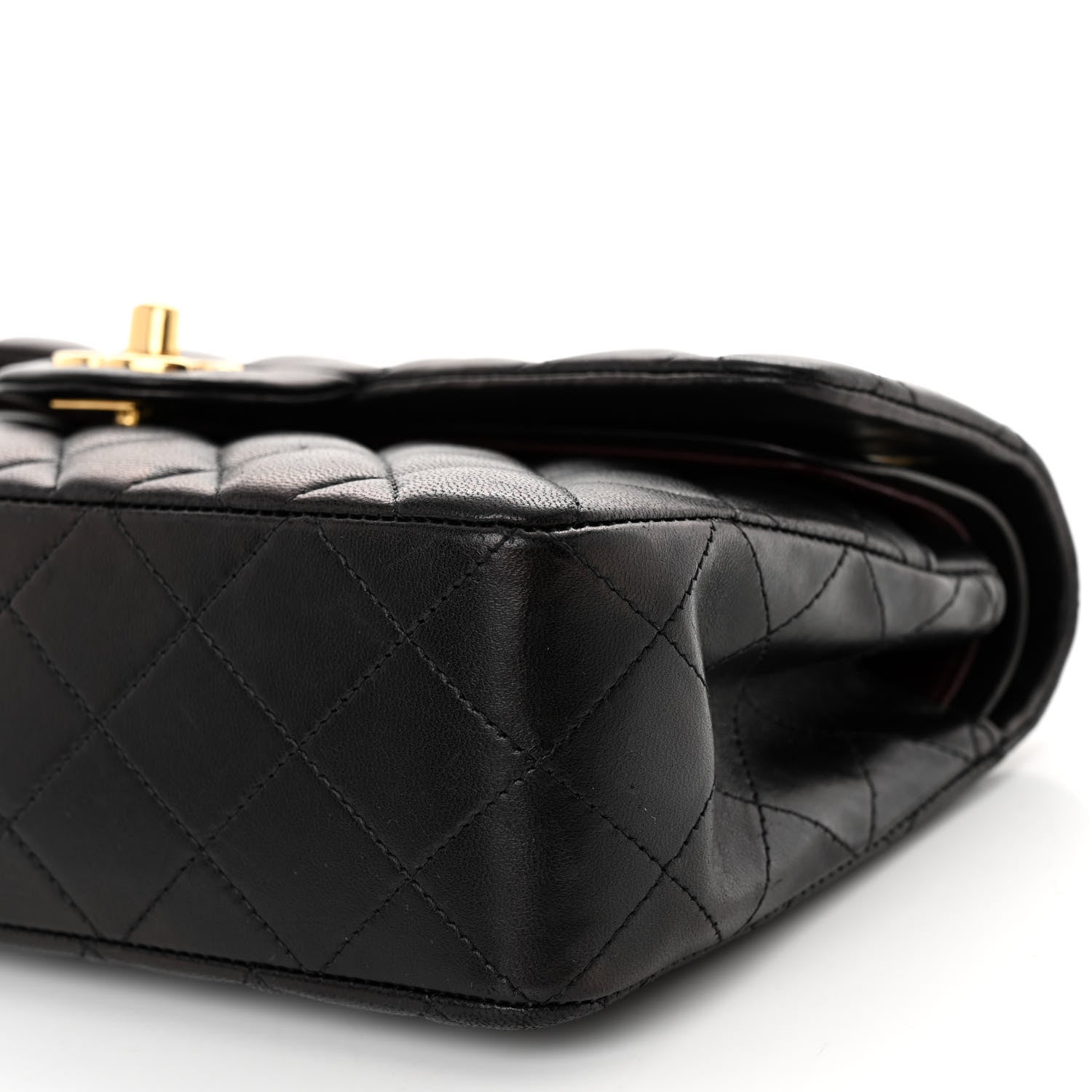 Chanel Lambskin Quilted Small Double Flap Black 10 of 11