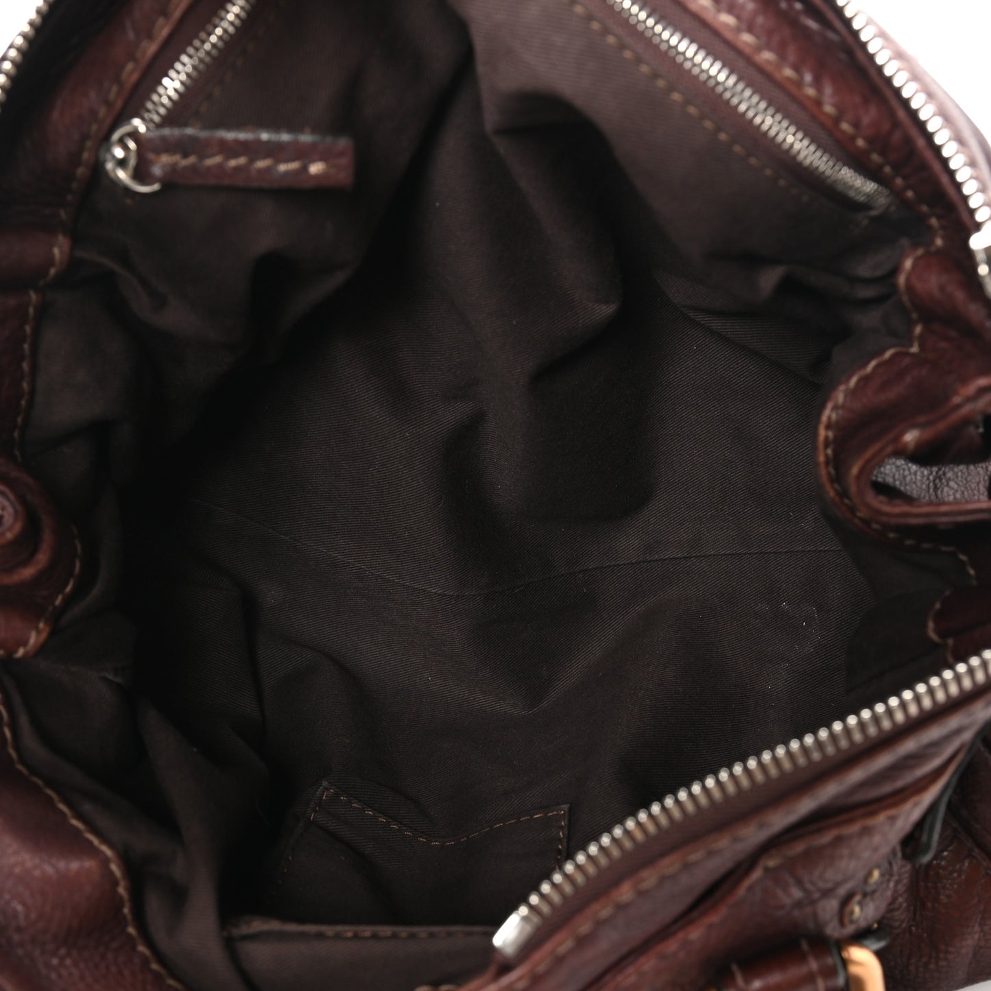 Calfskin Medium Paddington Satchel Chocolate
