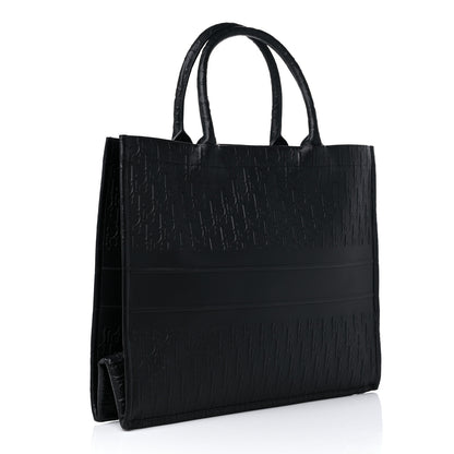Christian Dior Oblique Calfskin Embossed Large Book Tote Black 2 of 9