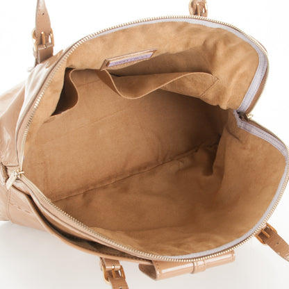 Jimmy Choo Patent Thora Dome Shopper Nude 5 of 6