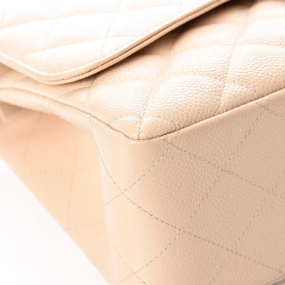 Chanel Caviar Quilted Jumbo Double Flap Beige Clair 11 of 14