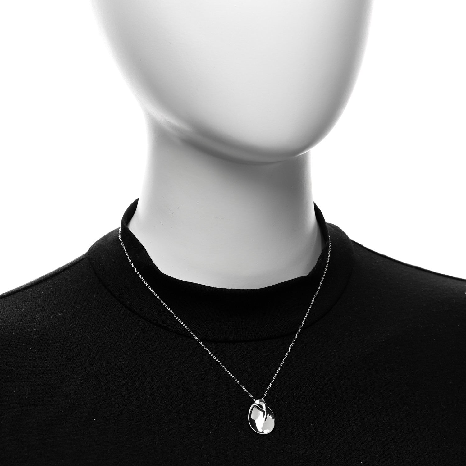 Tiffany Sterling Silver Elsa Peretti Madonna Pendant Necklace 2 of 4