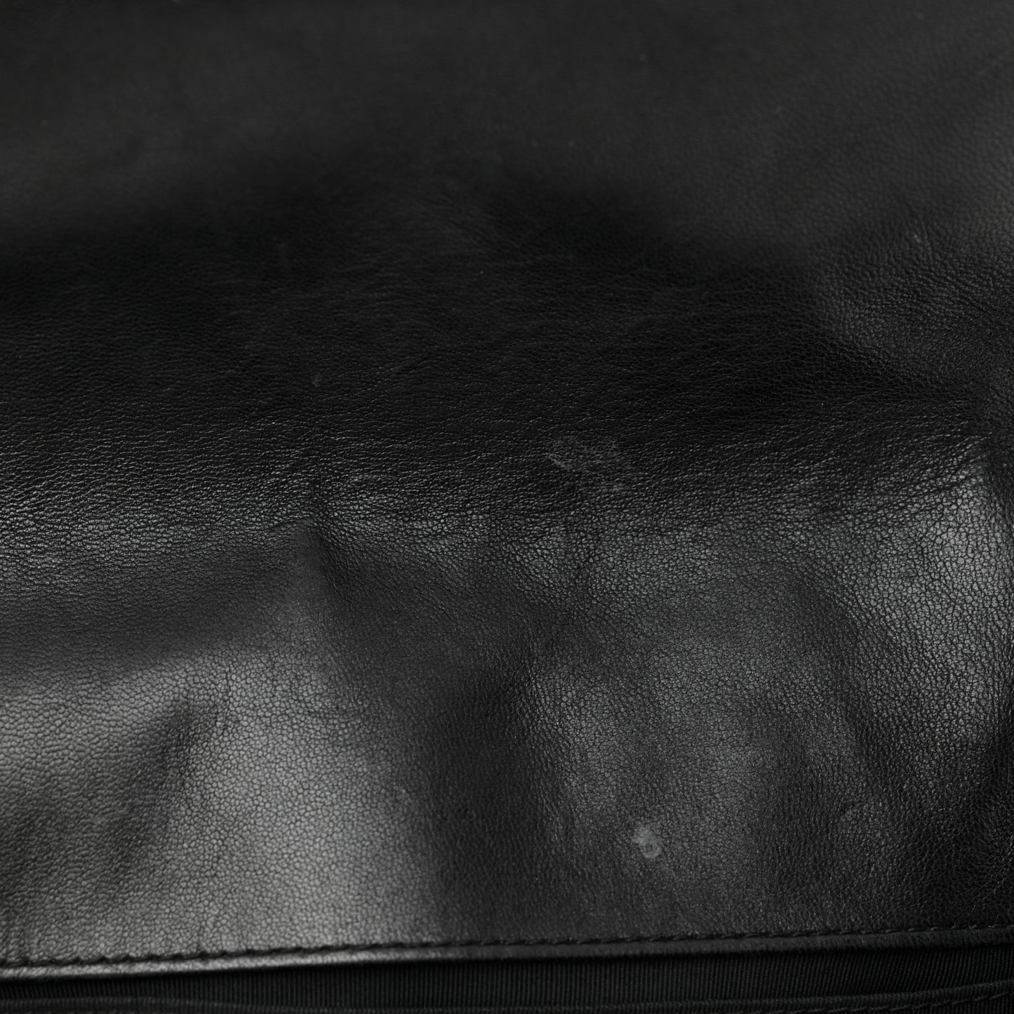 Lambskin Quilted Medium Boy Flap Black