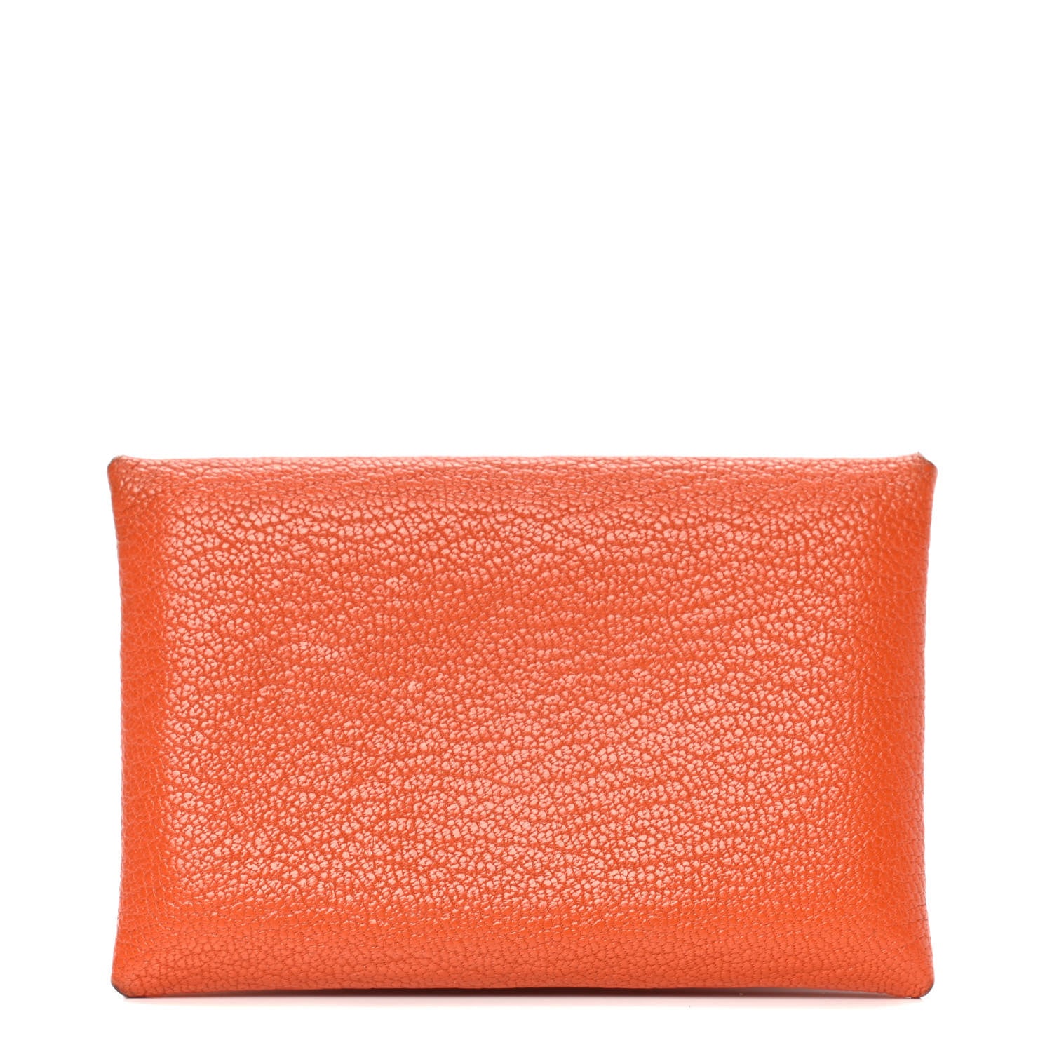Hermes Chevre Mysore Calvi Card Case Orange 1 of 5