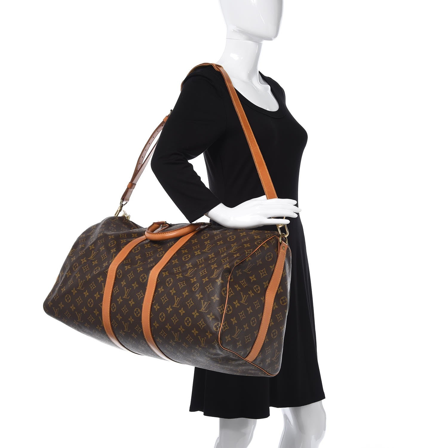 Louis Vuitton Monogram Keepall Bandouliere 55 2 of 12