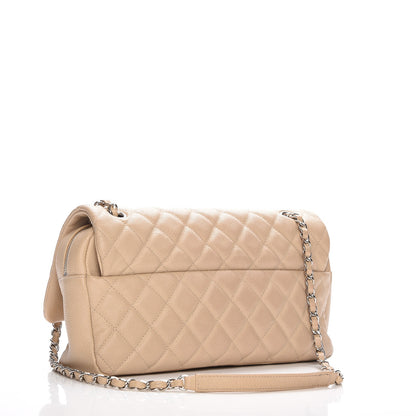 Chanel Caviar Quilted Jumbo Easy Flap Beige 3 of 10