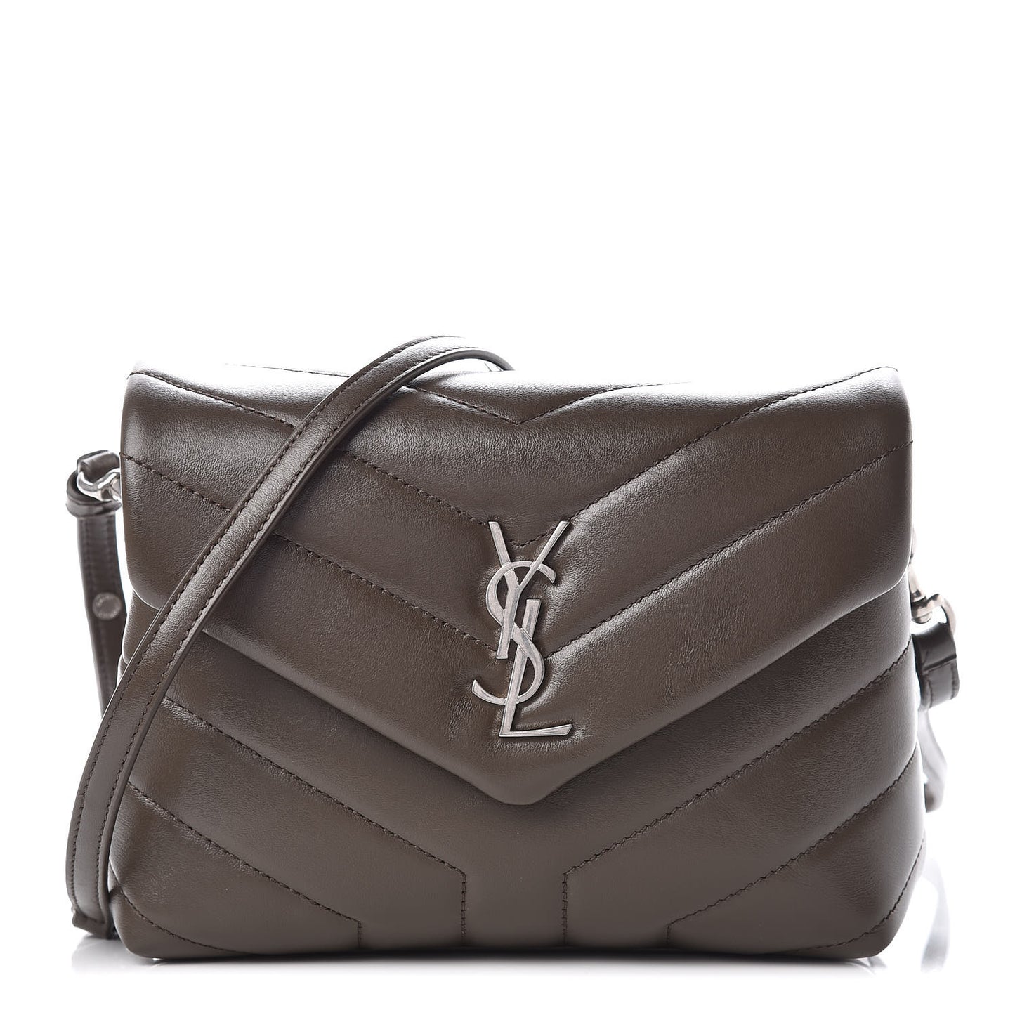 Calfskin Y Quilted Monogram Toy Loulou Crossbody Bag Faggio