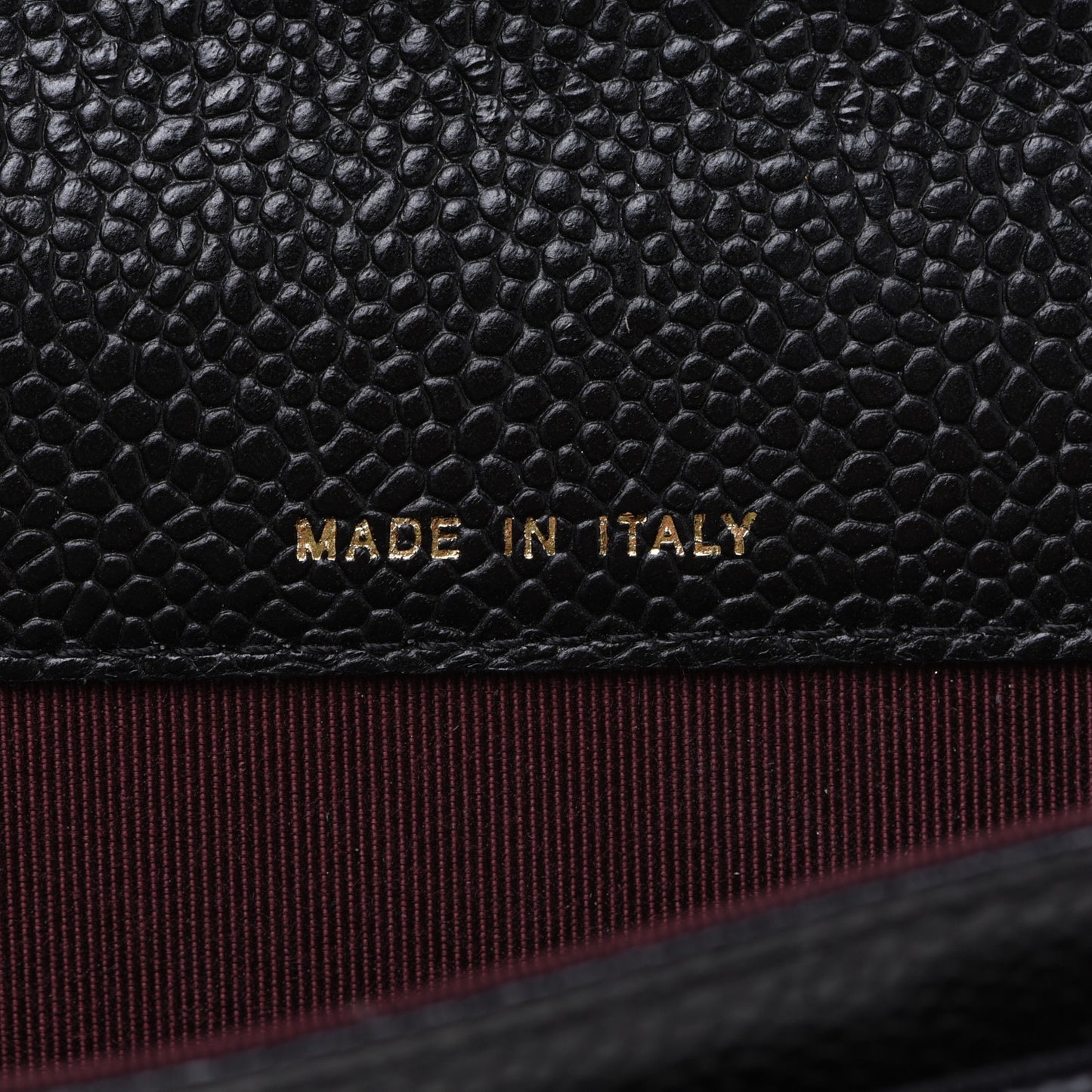 Caviar Quilted Flap Card Holder Black