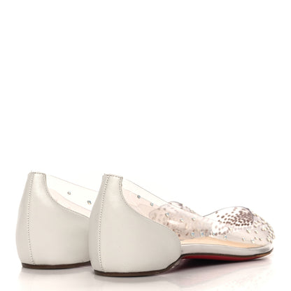 Christian Louboutin PVC Specchio Degrastrass Flats 37 White 5 of 8