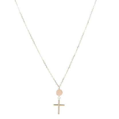 Gucci 18K Yellow Gold Cross Pendant Necklace 1 of 6
