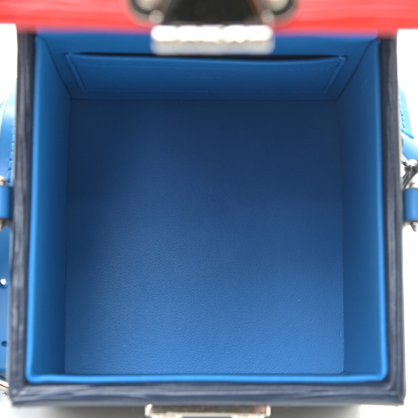 Epi Bleecker Box Indigo Coquelicot
