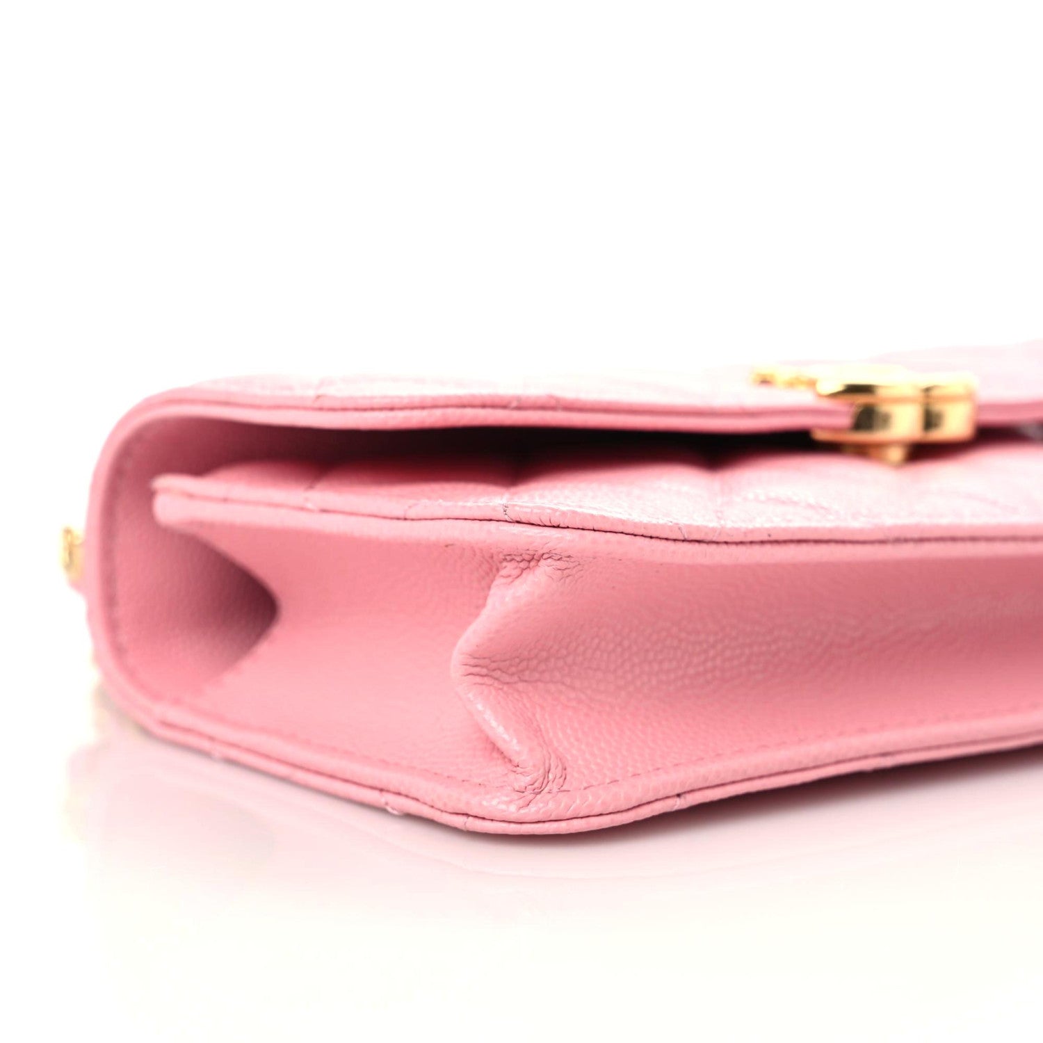 Chanel Caviar Quilted Flap Phone Holder With Chain Light Pink 4 of 10