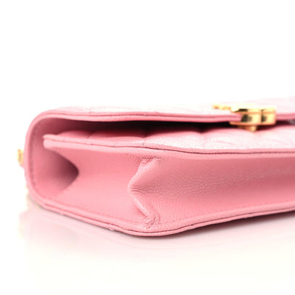 Chanel Caviar Quilted Flap Phone Holder With Chain Light Pink 4 of 10