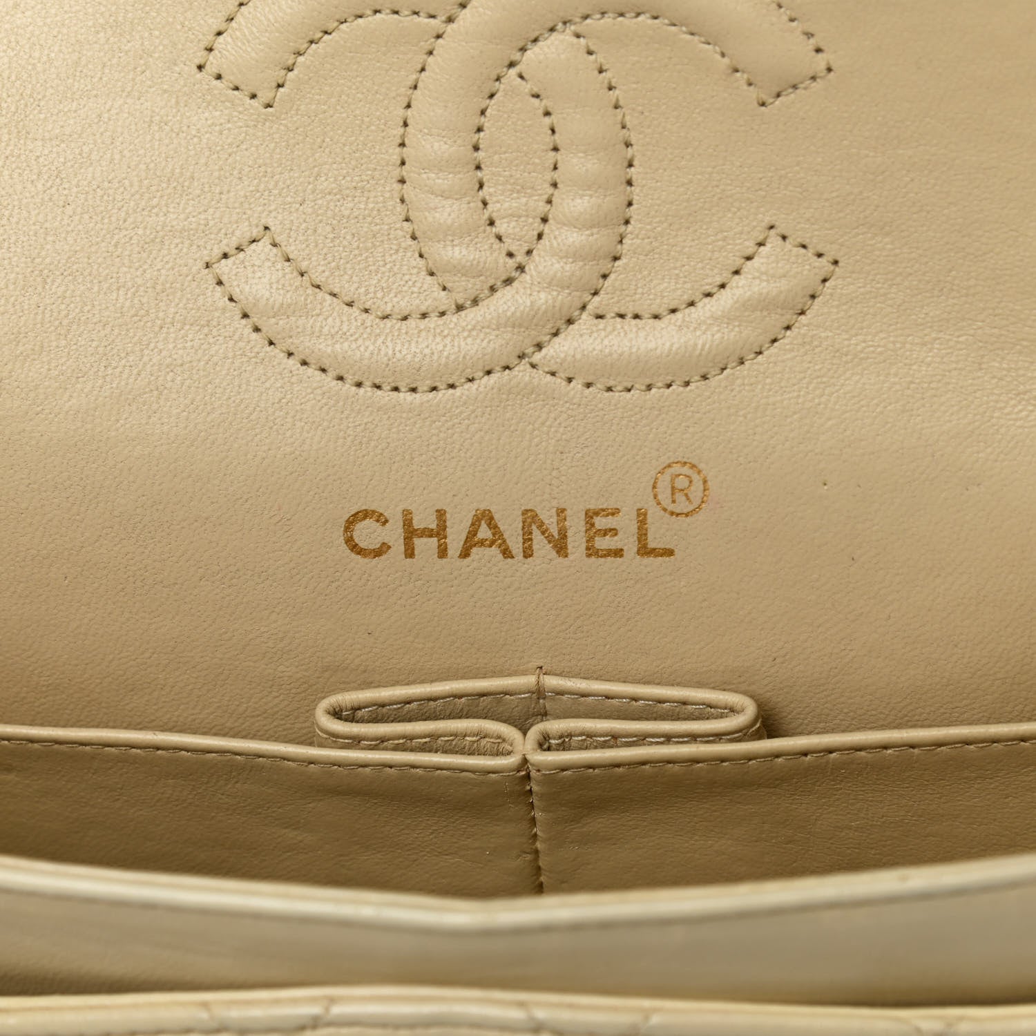 Chanel Lambskin Quilted Small Double Flap Beige 6 of 13